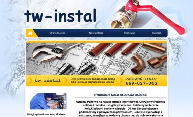 Schermafbeelding van uslugi-hydrauliczne-tw-instal.com.pl