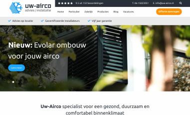 Schermafbeelding van uw-airco.nl