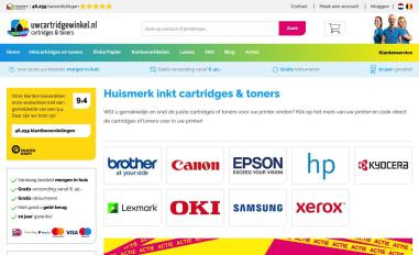Schermafbeelding van uwcartridgewinkel.nl