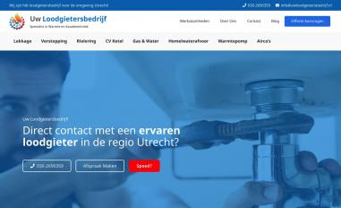 Schermafbeelding van uwloodgietersbedrijf.nl