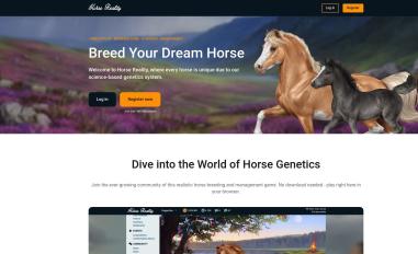 Schermafbeelding van v2.horsereality.com