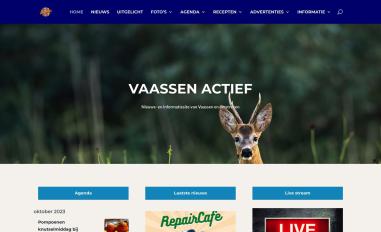 Schermafbeelding van vaassenactief.nl