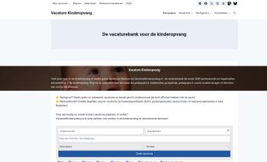 Schermafbeelding van vacaturekinderopvang.nl