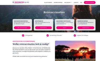 Schermafbeelding van vaccinatiesopreis.nl