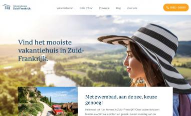 Schermafbeelding van vakantiehuizenzuidfrankrijk.nl