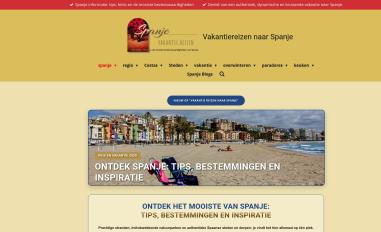 Schermafbeelding van vakantiereizenspanje.com