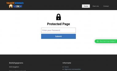 Schermafbeelding van vakantiewoningen-gezocht.eu