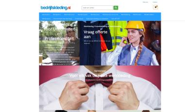 Schermafbeelding van vakwerkkleding.nl