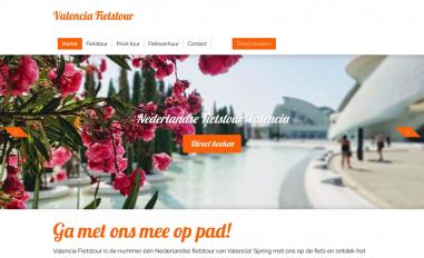 Schermafbeelding van valenciafietstour.nl