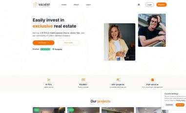 Schermafbeelding van valvest.io