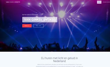 Schermafbeelding van van-ginkel-events.nl