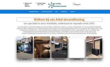 Schermafbeelding van vanarkelairconditioning.nl