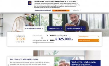 Schermafbeelding van vanbruggen.nl