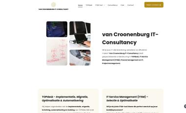 Schermafbeelding van vancroonenburgitconsultancy.nl