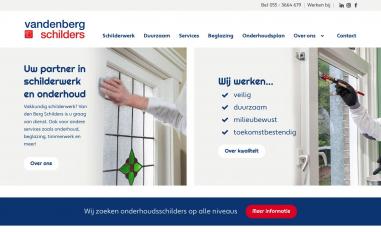 Schermafbeelding van vandenbergschilders.nl