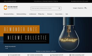 Schermafbeelding van vandenheuvelverlichting.nl