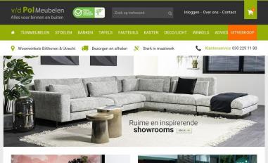 Schermafbeelding van vandepolmeubelen.nl