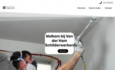 Schermafbeelding van vanderhamschilderwerken.nl