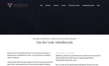 Schermafbeelding van vanderledearbeidsrecht.nl