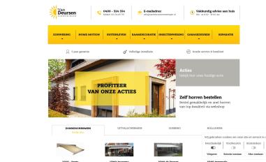 Schermafbeelding van vandeursenzonweringen.nl