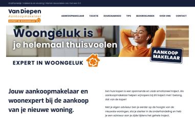 Schermafbeelding van vandiepenaankoopmakelaar.nl