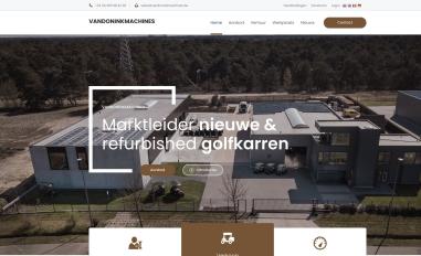 Schermafbeelding van vandoninkmachines.com