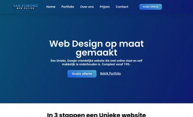 Schermafbeelding van vanegmondwebdesign.nl