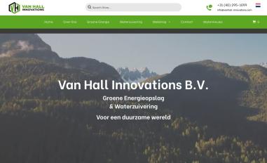 Schermafbeelding van vanhall-innovations.com