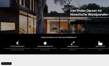 Schermafbeelding van vanharte-steeldoors.nl