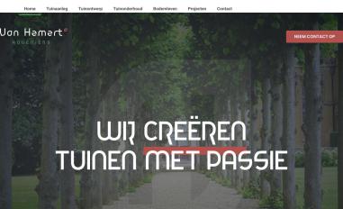 Schermafbeelding van vanhemerthoveniers.nl