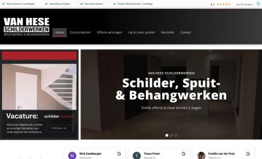 Schermafbeelding van vanheseschilderwerken.nl