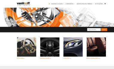 Schermafbeelding van vanhooffcarparts.nl