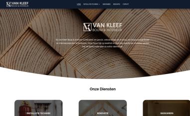 Schermafbeelding van vankleefbouw.com