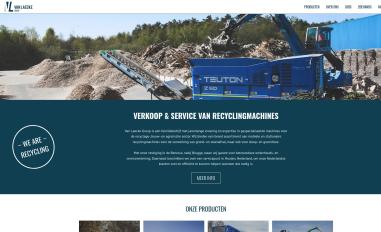 Schermafbeelding van vanlaeckegroup.com