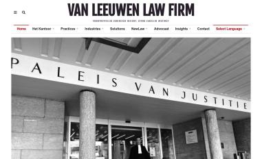 Schermafbeelding van vanleeuwenlawfirm.eu
