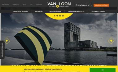 Schermafbeelding van vanloonreclame.nl