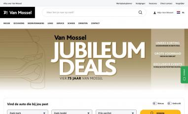 Schermafbeelding van vanmossel.nl