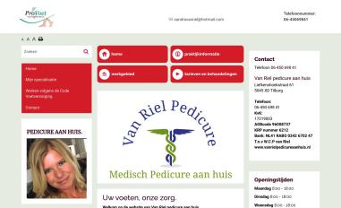 Schermafbeelding van vanrielpedicureaanhuis.praktijkinfo.nl