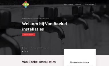 Schermafbeelding van vanroekelinstallaties.nl