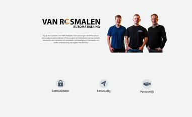 Schermafbeelding van vanrosmalenautomatisering.nl