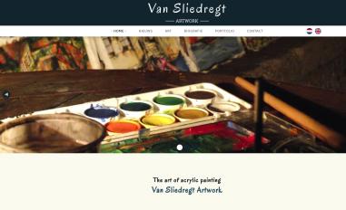 Schermafbeelding van vansliedregtartwork.nl