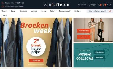 Schermafbeelding van vanuffelenmode.nl