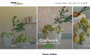 Schermafbeelding van vazenatelier.nl