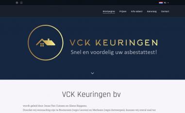 Schermafbeelding van vckkeuringen.be