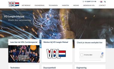 Schermafbeelding van vdleegtemetaal.nl