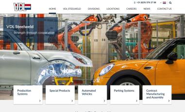 Schermafbeelding van vdlsteelweld.com