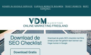 Schermafbeelding van vdmmarketing.nl