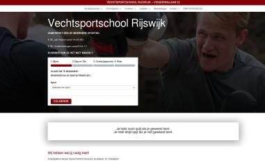 Schermafbeelding van vechtsport-school.nl
