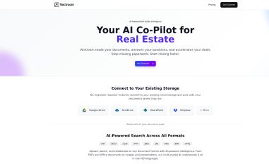 Schermafbeelding van vectroom.io