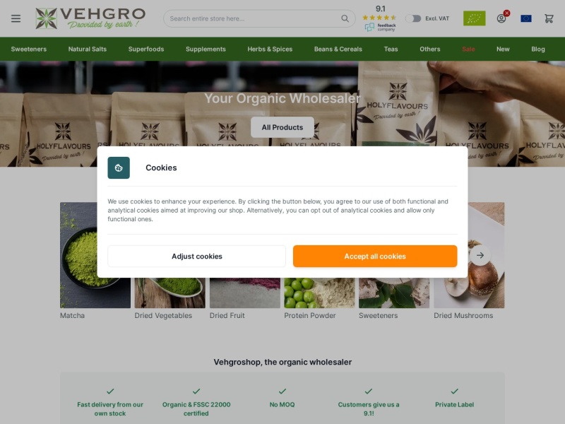 Schermafbeelding van vehgro.com